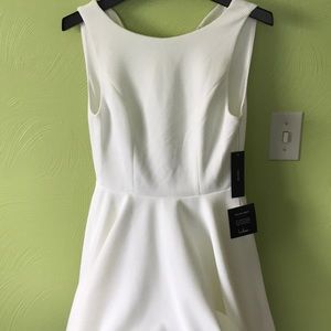 White A-line dress